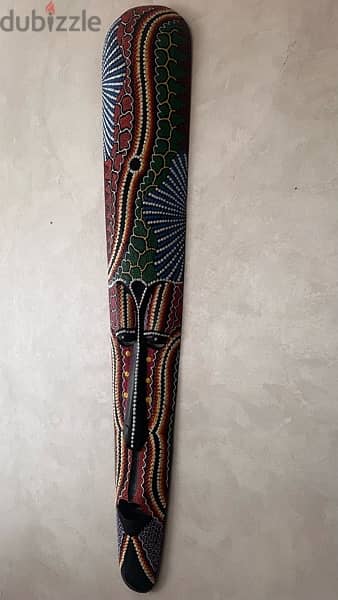 African Mask - قناع افريقي تحفه طول 100 سم صناعه كيني هاند ميد 11