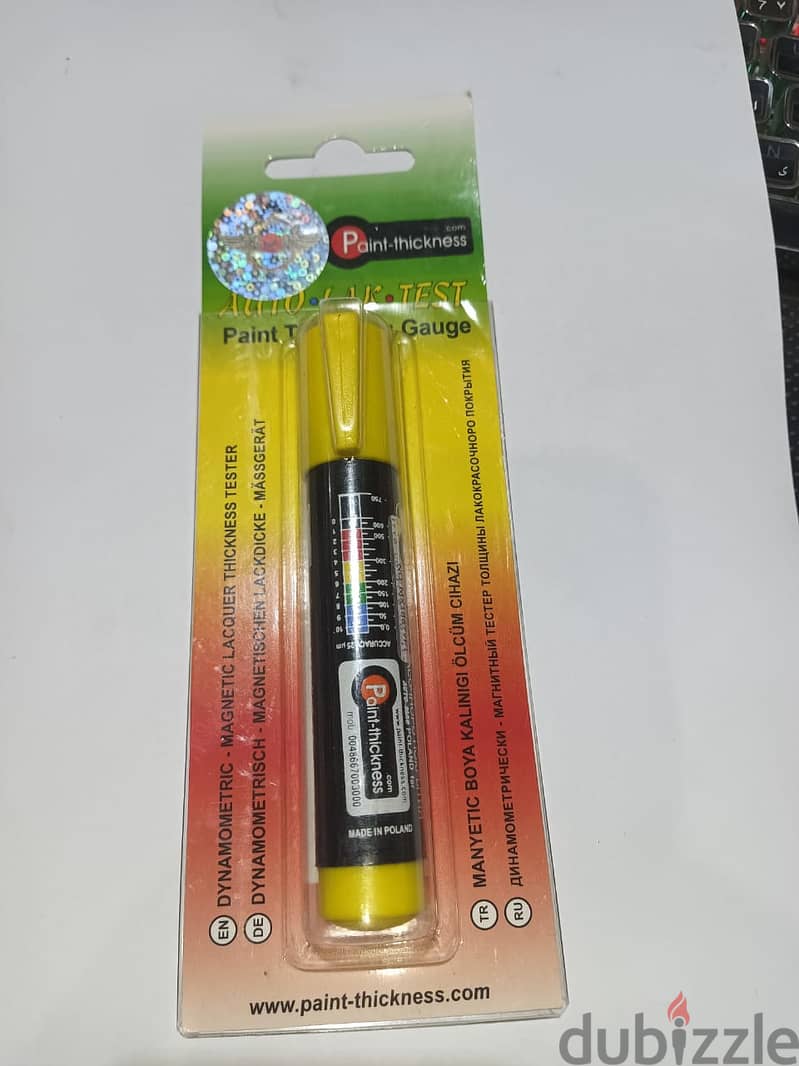 قلم كشف دهان السميك البولندى بفرملة بالعلامة المائية Paint Thickness 0