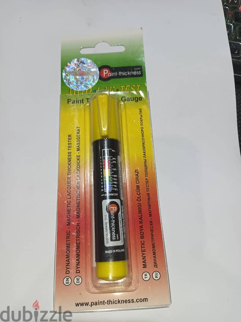 قلم كشف دهان السميك البولندى بفرملة بالعلامة المائية Paint Thickness 2