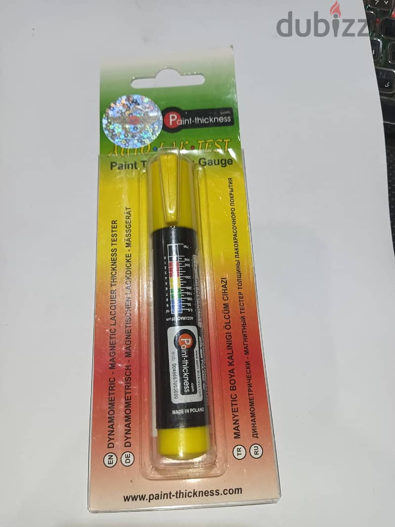 قلم كشف دهان السميك البولندى بفرملة بالعلامة المائية Paint Thickness 3