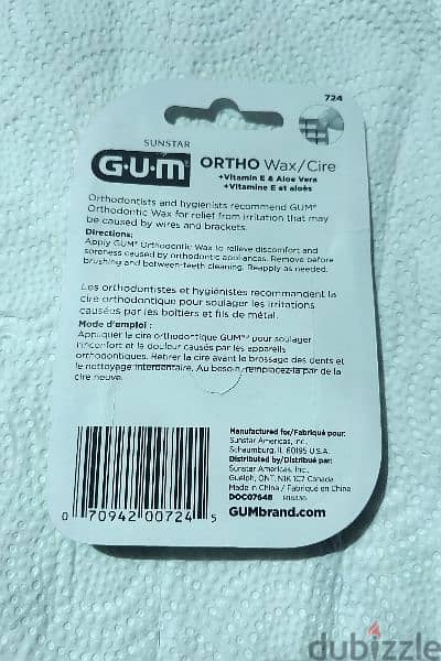 Butler G. U. M Pre-cut Orthodontic Wax with Vitamin E & Aloe Vera 1