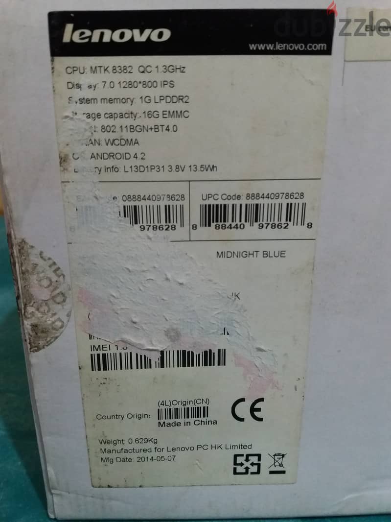 TAB lenovo A7 7