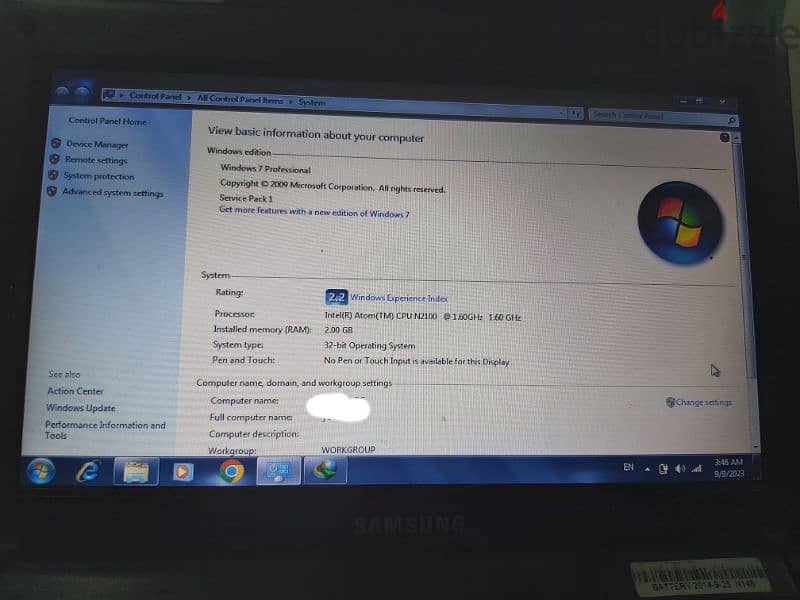 laptop samsung mini 6