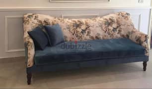 Beautiful 3 seaters sofa (never used) velvet fabric 0