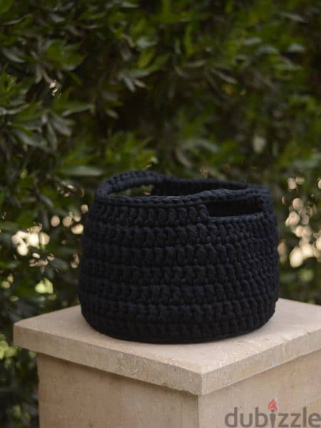 Crochet busket, L, 30cm diameter 1