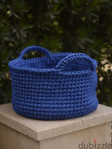 Crochet busket, L, 34cm 0