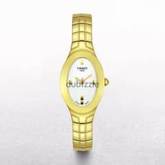 Ladies Tissot Oval-T Gold Plated Watch