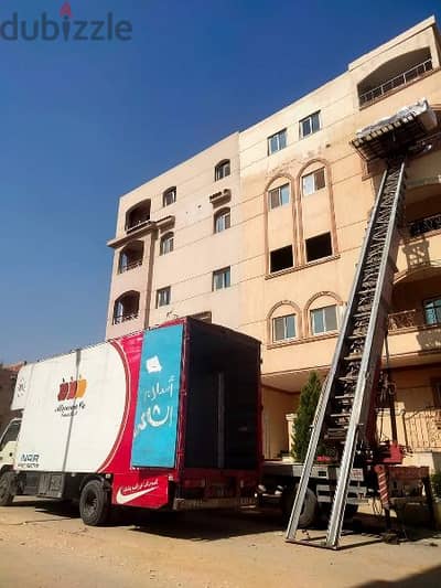 شركة الرحمة لنقل ورفع العفش، ونش رفع الاثاث، داخل حدائق اكتوبر