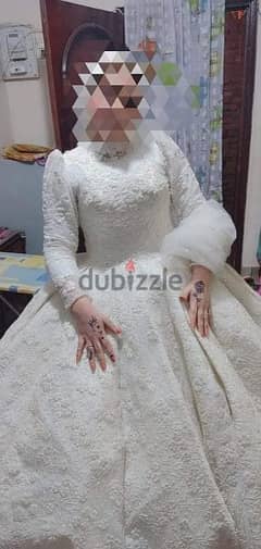 فستان فرح زفاف wedding dress ليلة العمر لبسة واحدة زي الجديد 0