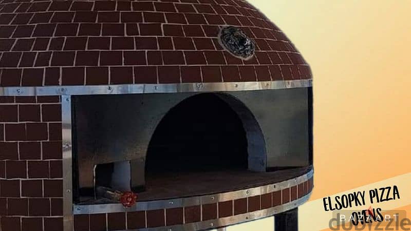 فرن بيتزا ايطالي متحرك من الطوب الحراري 5