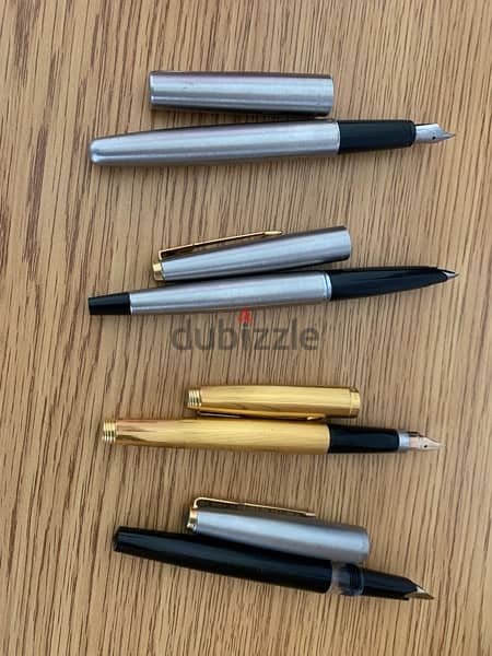 parker and waterman 6 pens made in usa and france 3