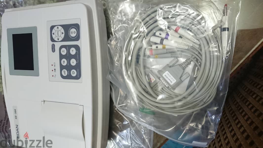 FOR SALE, NEW PORTABLE ELECTROCARDIOGRAPH ECG EDAN SE - 300 1