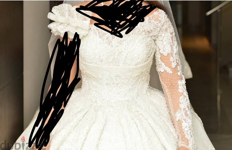 فستان زفاف جديد لبسه واحده 4