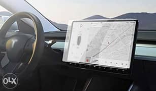 Tesla car screen 0