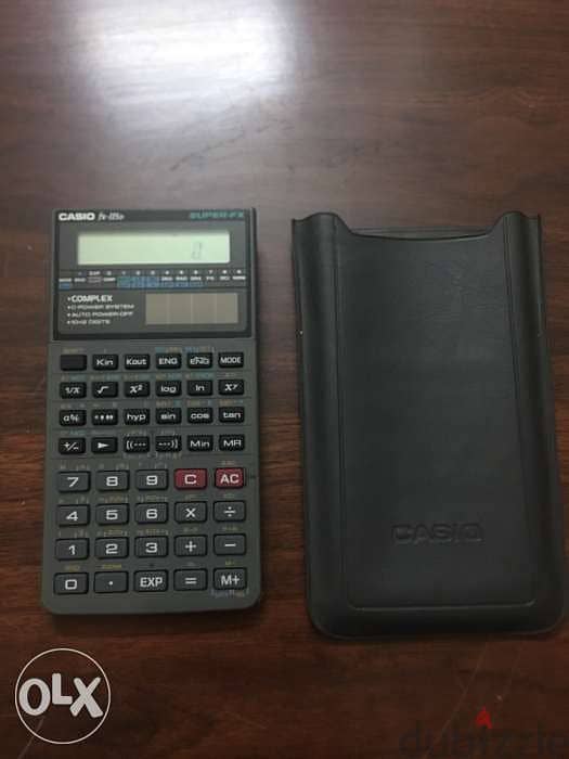 Vintage Casio FX-115D Solar Plus Scientific Calculator w/ Case 0