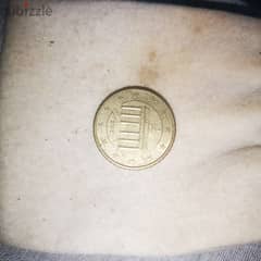 Coin of 50 euro cents 0