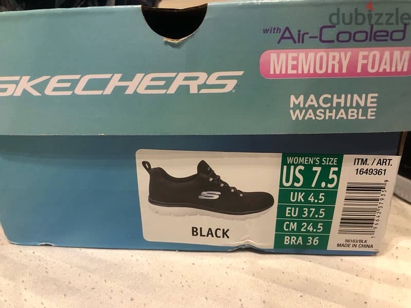 New Original Skechers black sneaker | From USA 7