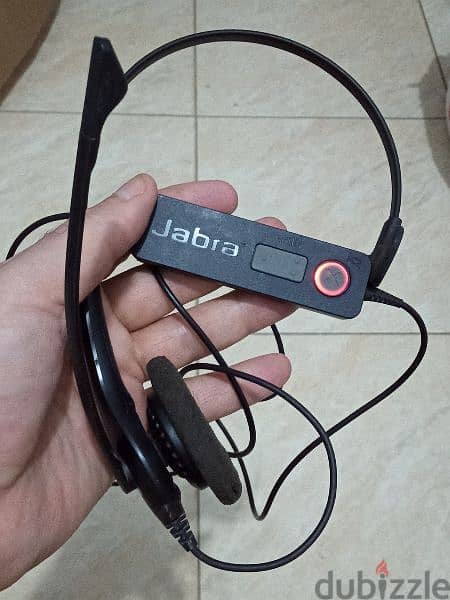 سماعة كول سنتر JABRA اصلية 
مستعملة بحالة ممتازة وارد اوربي USB 3