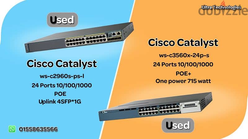 سويتشات سيسكو ٢٤-٤٨ بورت Cisco Switches 24P-GE-POE - اكسسوارات و قطع ...