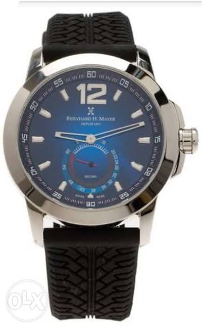 Bernard H. Mayer SWISS LUXURY BRAND Watch Blue Black