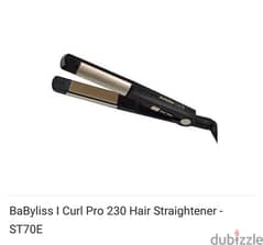 babyliss i curl i pro hair staightener