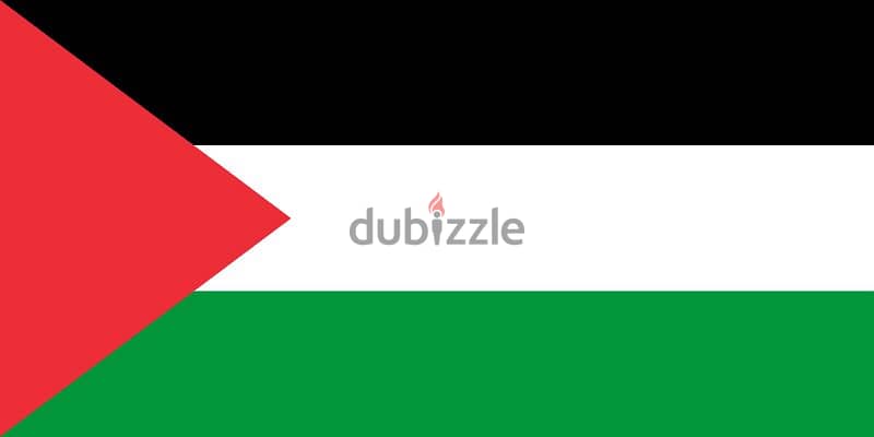 علم فلسطين مقاس  ٦٠سم ×٩٠سم 0
