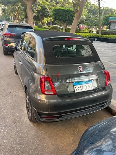 fiat 500 convertible. perfect condition. as new