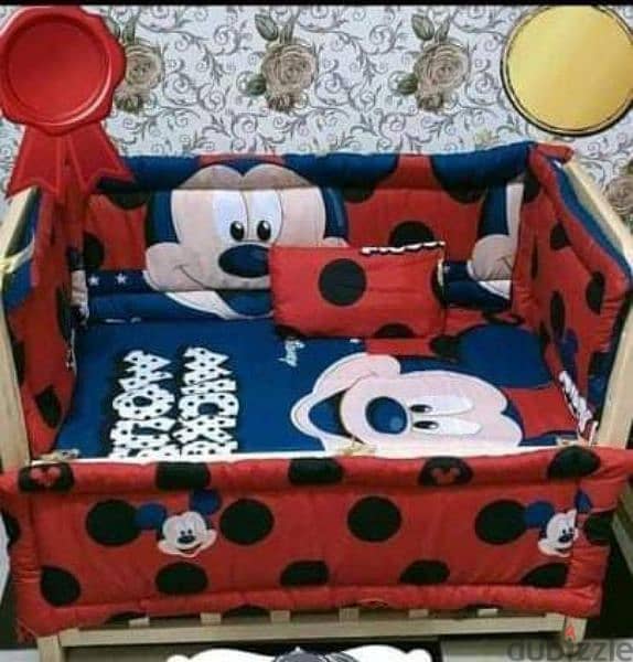 سرير اطفال خشب زان نضيف  بسعر المصنع 4