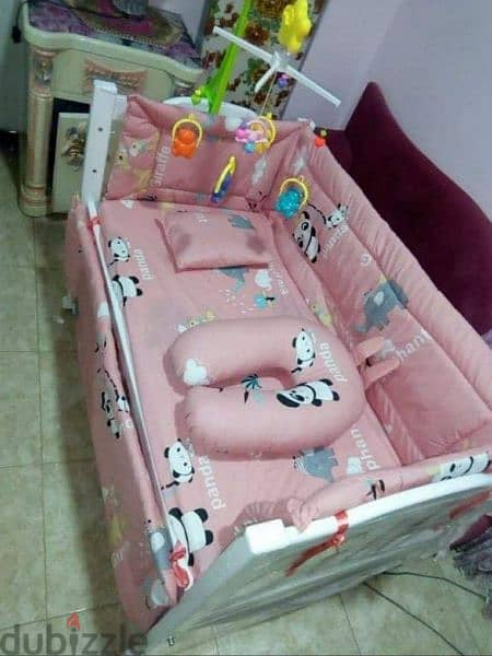 سرير اطفال خشب زان نضيف  بسعر المصنع 6