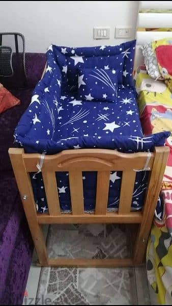 سرير اطفال خشب زان نضيف  بسعر المصنع 10