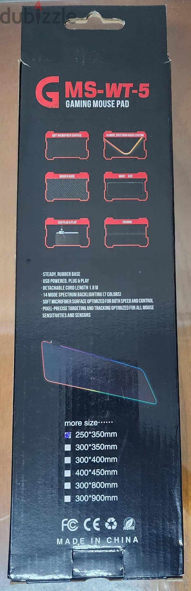 GMS-WT-5 Mouse Pad RGB 4