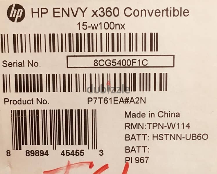 battery hp envy x 360 1