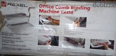 comb binding machine (rexel brand) CB350  ماكينة تغليف