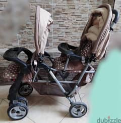 Twins stroller - عربية اطفال توأم - طفلين
