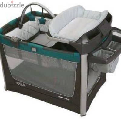 سرير graco الاصلى بكل مشتملاته استعمال بسيط