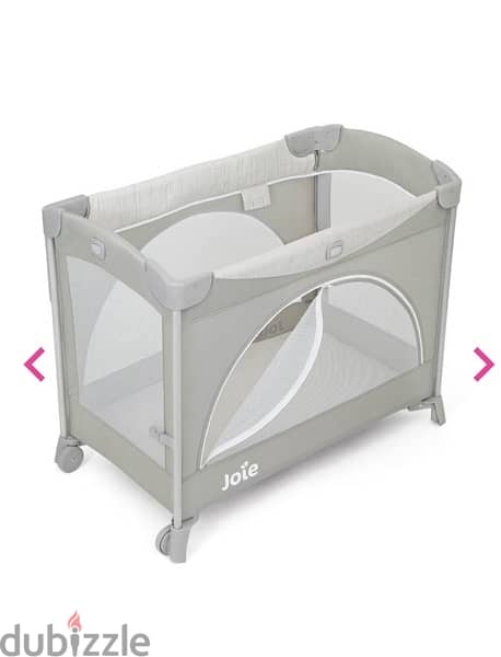 Joie Baby Bed Kubbie Cot Foggy Grey New 4