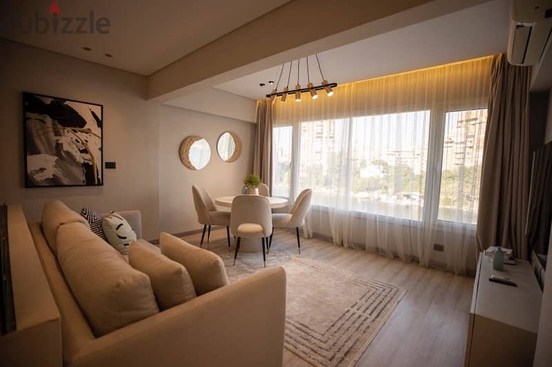 سويت Suite فندقي راقي + Studio علي النيل مباشرة  سعر يومي تشطيب مميز 9