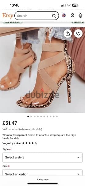 snake print high heels sandals size 40 1