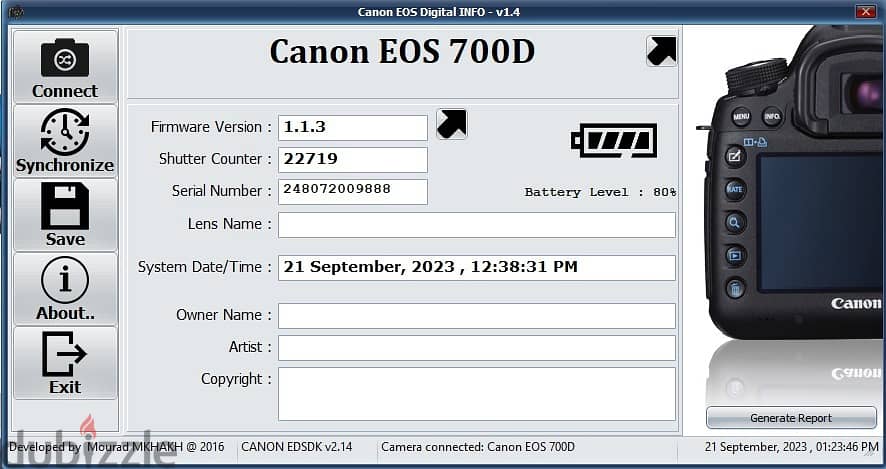 Canon EOS 700D + kit lens 18-55 Stm 7