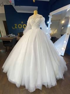 فستان زفاف يناسب اي مقاس
