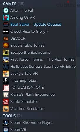 للبيع Oculus Quest 2 256GB + العاب VR +  حساب أستيم تركي بلعب Steam VR 8