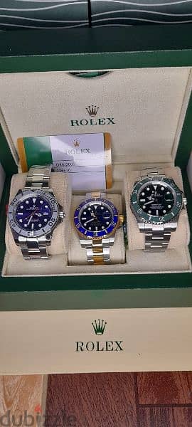 Rolex deep sea bleu / submariner / yachtmaster . and other 5