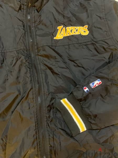 lakers Champion vintage jacket size L oversized fits XL 1