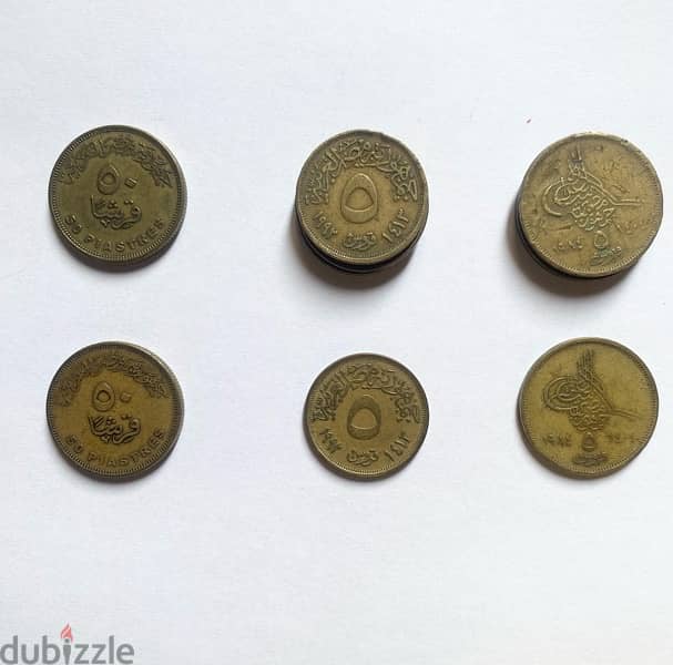 Old currencies مجموعه من العملات المعدنيه القديمه 5