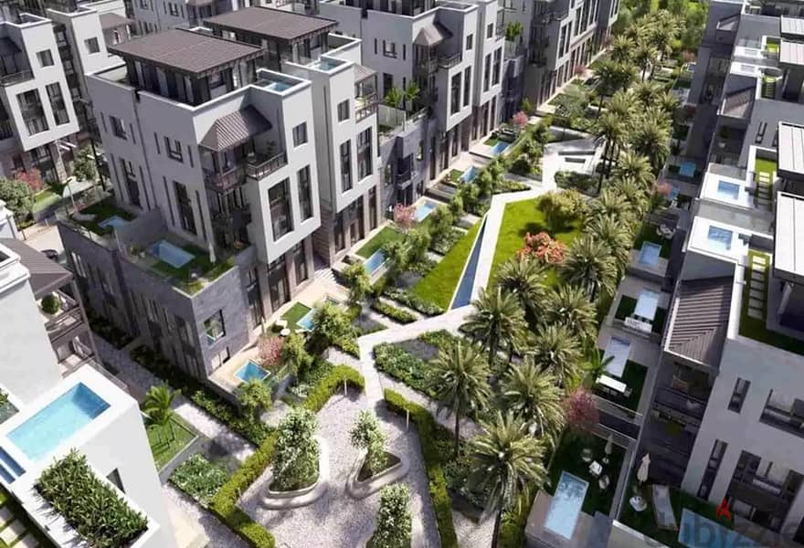 شقة 135 متر للبيع فى تريو جاردنز القاهرة الجديدة Trio Gardens Phase 1 9