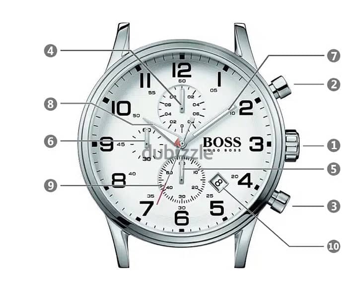 Hugo Boss ساعة بالبوكس و الشنطة اصلي وارد اوروبا 14
