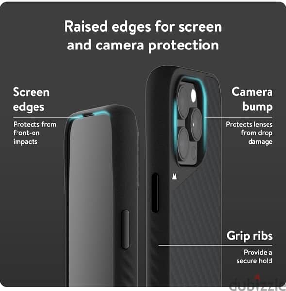 Mous Case for iPhone 15 Pro Max - Limitless 5.0 Carbon Fiber 5