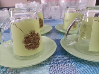 طقم عصير مع اكواب للنسكافيه