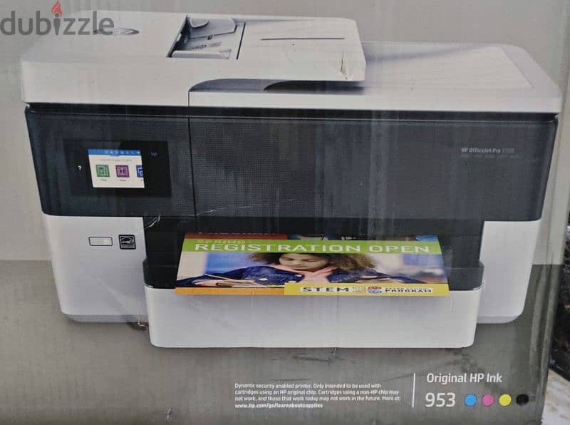 طابعه hp ألوان A3,A4 بحاله جديده Officejet Pro 7720 0