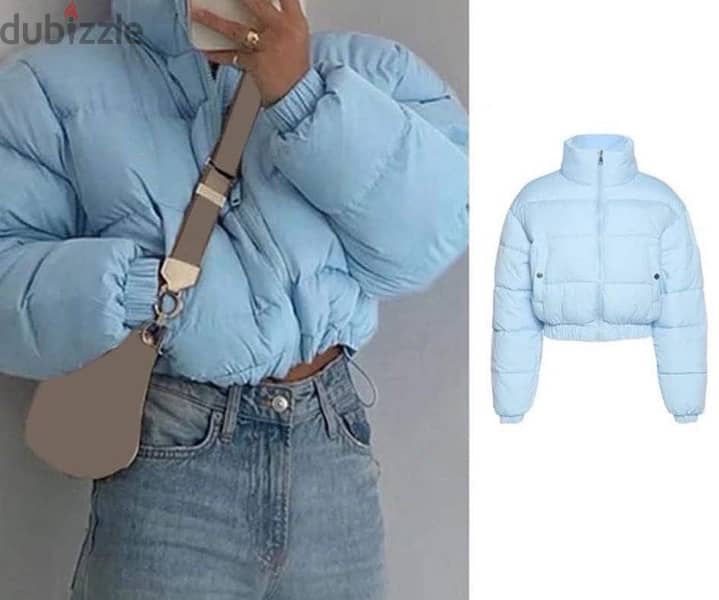 Baby blue jacket from usa brand zara 2